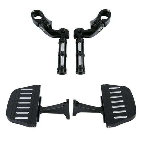 Passenger Footboards 1 1/4" Foot Pegs Fit For Harley Touring Street Glide 93-up