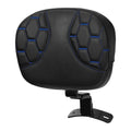 Driver Rider Backrest Pad Fit For Harley Road Street Glide 2009-2023 Black+Blue