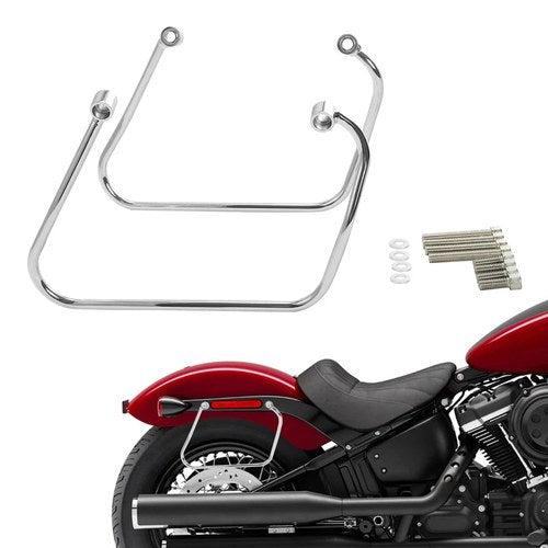 Saddlebag Support Mount Bracket Kit Fit For Harley Softail Slim Street Bob 18-up