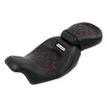 Driver Passenger Seat Fit For Harley Touring Street Road Glide 09-23 Black+Red