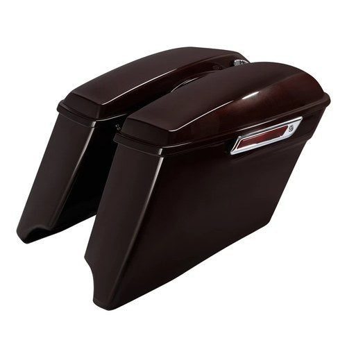 4" Stretched Saddlebag Fit For Harley Touring Fltrx Flhxs 14-26 Midnight Crimson