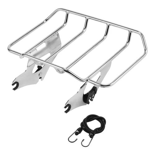 Quick Release Chrome Luggage Rack Fit For Harley Touring Road Glide 2014-2025