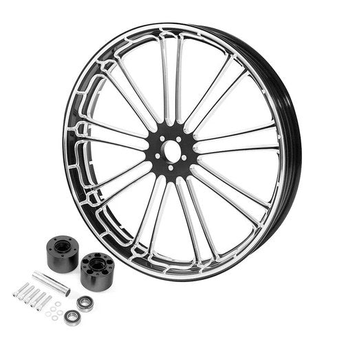 23''X3.5'' Front Wheel Rim Hub Dual Disc Fit For Harley Touring Road Glide 97-21