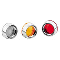 For Harley-Davidson Road King 00-21 Turn Signal Deep Dish Bezels Bullet Chrome