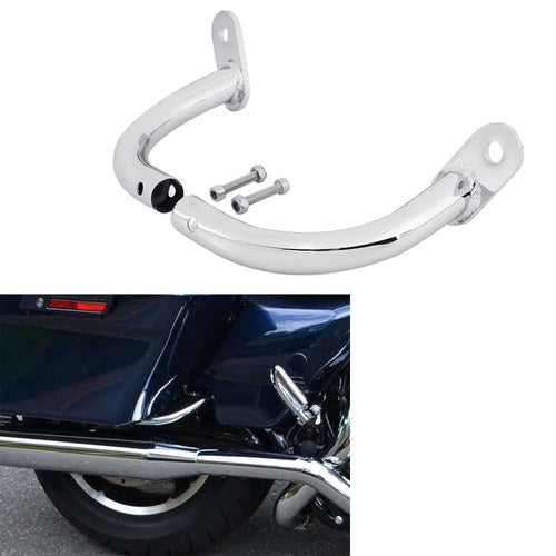Chrome Saddlebag Guard Support Brackets Fit For Harley Electra Glide 1997-2008