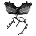 Headlight Assembly & Upper Stay Fairing Bracket Fit For Kawasaki Ninja 400 18-24