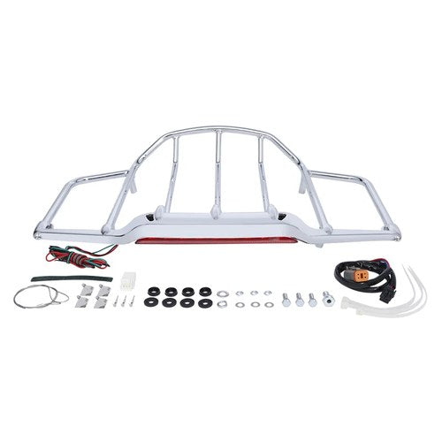 Trunk Luggage Rack W/ LED Light Fit For Harley Touring Road Street Glide 93-2013