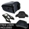 King Trunk Backrest Mount Rack Fit For Harley Touring Road Electra Glide 14-26
