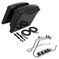 Unpainted Saddle Bags W/ Conversion Brackets Fit For Harley Softail 1984-2017