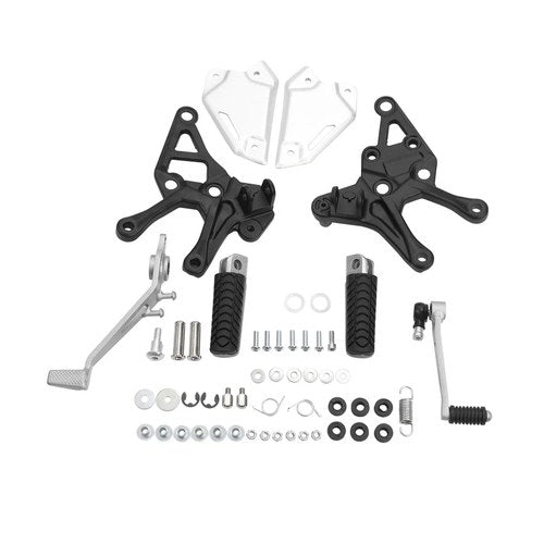 Front Driver Foot Pegs Pedals Bracket Kit Fit For Kawasaki Z900 Z 900 2017-2024