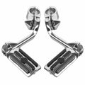 Long Angled Footrest Motorcycle Foot pegs Adjustable Highway Pegs 1-1/4 " 32mm