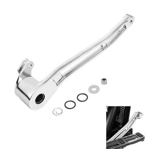 Chrome Brake Arm Lever Fit For Harley Touring Road King Street Tri Glide 14-23