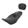 Driver Passenger Seat & Backrest Pad Fit For Harley Road King Street Glide 09-23