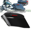 Vivid Black 4" Stretched Saddlebags Fit For Harley Street Glide Road King 14-23