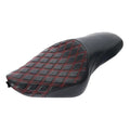 Black+Red Driver & Passenger Seat Fit For Harley Sportster 883 1200 2004-2023
