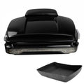 10.7'' Chopped Trunk Backrest LED Tail Light Fit For Harley Touring Glide 14-26