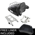 King Trunk Pad Two-Up Rack Docking Fit For Harley Road Glide Street Glide 14-26