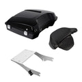 Razor Trunk Pad & Two Up Mount Rack Fit For Harley Road King Street Glide 97-08