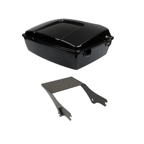 Chopped Trunk & Mount Rack Fit For Harley Touring Road King Street Glide 1997-08