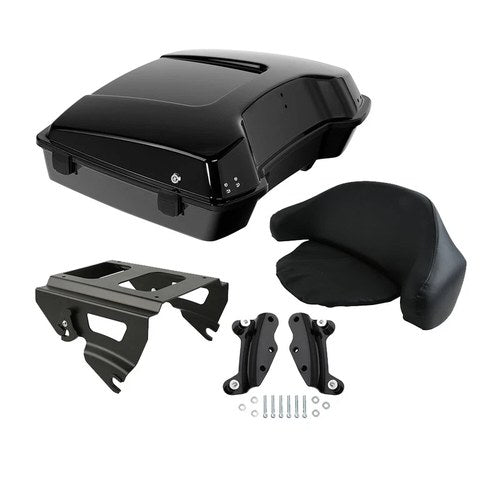 Razor Trunk Pad w/ Solo Mount Rack Docking Fit For Harley Touring 2009-2013