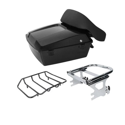10.7'' Chopped Trunk Pad Mount Fit For Harley Road King Street Glide 1997-2008