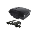 Black Chopped Trunk Solo Mount Rack Fit For Harley Electra Road Glide 2009-2013