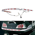 Chrome Rear Trunk Trims LED Lights Fit For Honda Goldwing 1800 GL1800 2001-2011