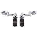 1 1/4" Highway Engine Guard Foot Pegs Mount Fit For Harley Suzuki Kawasaki Honda