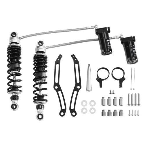 Remote Reservoir Rear Suspension Shocks Kit Fit For Harley Touring 2014-2023
