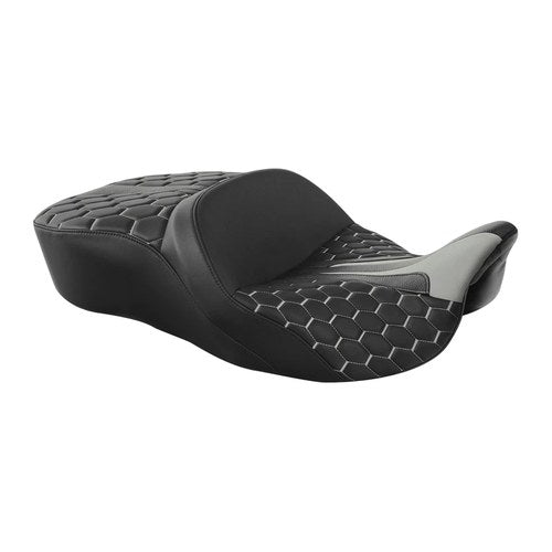 2-Up Driver Passenger Seat Fit For Harley Touring Cvo Road Glide 2009-2023 Black