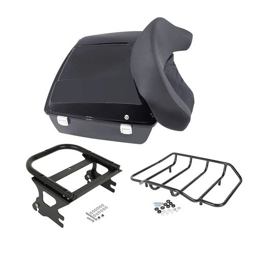 10.7" Chopped Trunk Pad Mount Rack Fit For Harley Road King Street Glide 97-08