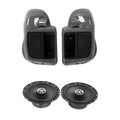 Lower Vented Leg Fairing+6.5" Speakers Fit For Harley Touring 14-up Gunship Gray