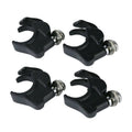 4PCS 41mm Windshield Clamps Fit For Harley Dyna Wide Glide Fxdwg Softail Fxst
