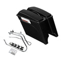 5" Stretched Saddlebags & Chrome Conversion Bracket Fit For Harley Softail 84-17