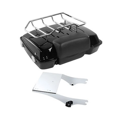 Razor Trunk Backrest Pad w/ Mount Fit For Harley Road King Street Glide 1997-08