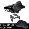 10.7'' Chopped Trunk Pad Solo Mount Rack Fit For Harley Road Glide King 14-up