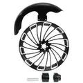 21" Front Wheel Rim Single Disc Hub + Fender Fit For Harley Touring 1997-2013