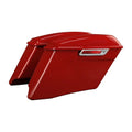 4" Stretched Saddlebag Fit For Harley Electra Street Road Glide 14-23 Wicked Red