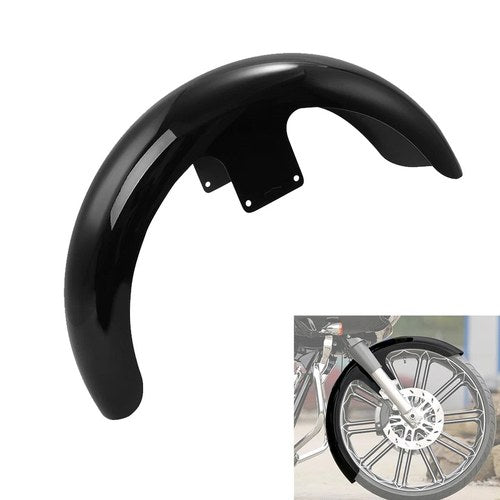 Vivid Black 21" Front Fender Fit For Harley Touring Street Road Glide 2014-2024