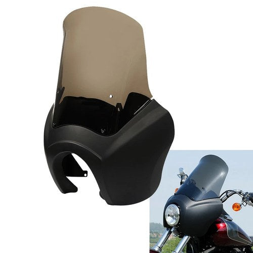 Front Fairing W/ 15'' Smoke Windshield Fit For Harley Dyna Low Rider Street Bob