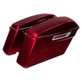 Hard Saddlebags Fit For Harley Road Electra Glide 2014-2023 Velocity Red Sunglo