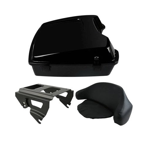 Razor Trunk Pad & Solo Mount Fit For Harley Road King Street Electra Glide 09-13