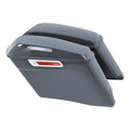 4" Stretched Extended Hard Saddlebags Fit For Harley Touring 14-24 Gunship Gray