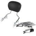 Backrest Sissy Bar & Luggage Rack Fit For Harley Touring Road King Glide 09-2025