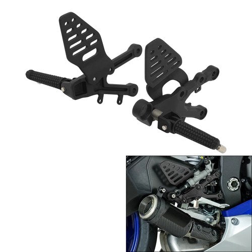 Rider Driver Front Foot Pegs Footrest Bracket Fit For Yamaha Yzf R6 2006-2016