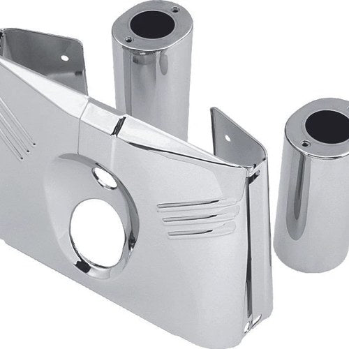 Bikers Choice Chrome 5-Piece Fork Cover Kit for Harley Flst Models