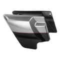 Side Cover Panel Fit For Harley Road Glide 2009-2023 Billet Silver / Vivid Black