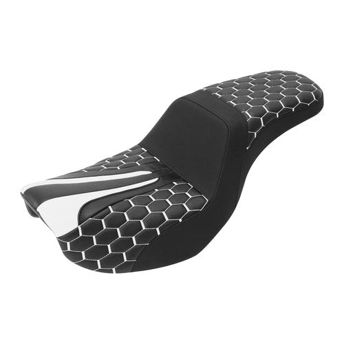 Black Driver & Passenger Seat Fit For Harley Dyna Low Rider Wide Glide 2006-2017