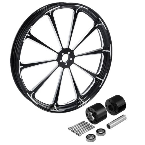32x3.5 Front Wheel Rim Hub Dual Disc Fit For Harley Touring Street Glide 97-21