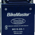 BikeMaster TruGel Battery MG16-BS-1 – Powersports Battery for Suzuki VS1400GL